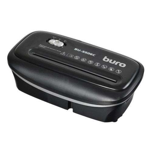 Шредер Buro Home BU-S506C (секр.P-4) фрагменты 5 лист. 12 л, пл.карты