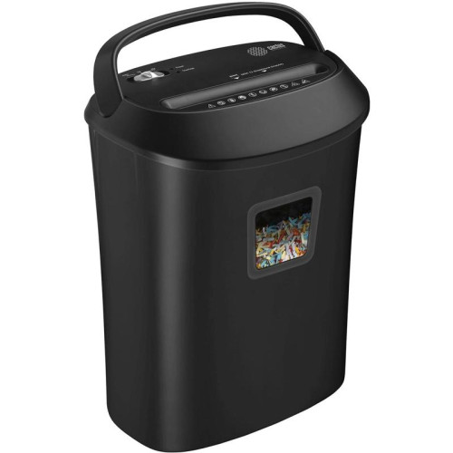 Шредер Cactus CS-SH-P8 черный (секр.P-4) фрагменты 12лист. 25лтр. скрепки скобы пл.карты CD