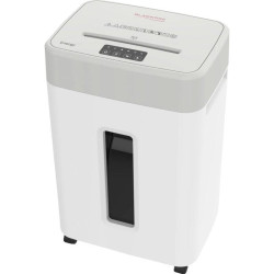 Шредер Gladwork Energy P-22MD серый (секр.P-5) фрагменты 18лист. 35лтр. скрепки скобы пл.карты CD