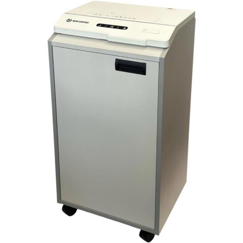 Шредер New United Respect 230М.70 серый (секр.P-5) фрагменты 25лист. 70лтр. скрепки скобы пл.карты CD