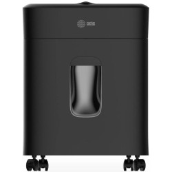 Шредер Cactus CS-SH-D4 черный с автоподачей (секр.P-5) фрагменты 60лист. 15лтр. скрепки скобы пл.карты