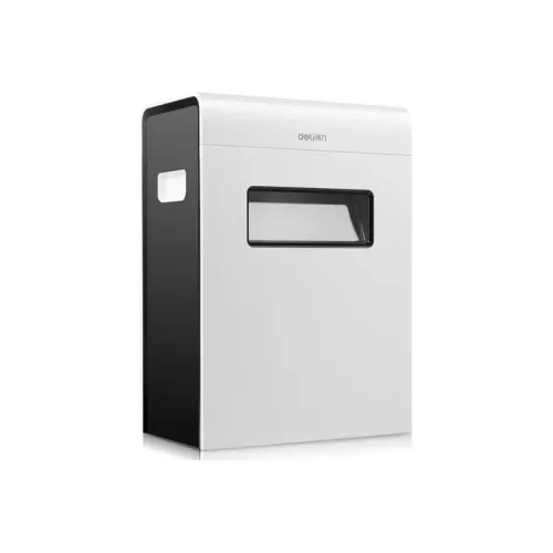 Шредер Deli E9921-EU, DIN P-4, 3х16мм, 6 лст., уничт.: пл.карты/скрепки/скобы, 16 лтр., белый