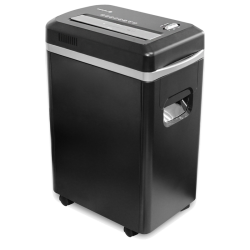 Уничтожитель документов ГЕЛЕОС УМ22-5, DIN P-5 (5 ур-нь секр.), фрагмент 2х8мм, 9-10 лист (70г/м2), CD/пл.карты/скрепки/скобы, 22 литра