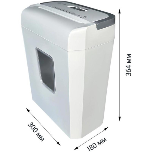 Шредер Cactus CS-SH-C4 белый (секр.P-4) фрагменты 8лист. 13лтр. скрепки скобы пл.карты