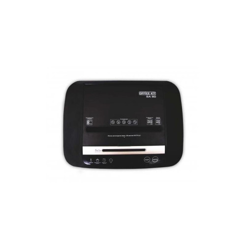 Шредер Office Kit SA80 2x10 (секр.P-5) фрагменты 80 лист. 20 л, скрепки/скобы/пл.карты/CD