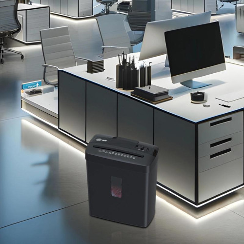 Шредер Cactus CS-SH-A3 (секр.P-4) перекрестный 6. лист. 13 л, скобы/пл.карты