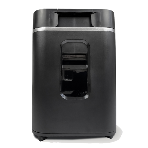 Уничтожитель документов ГЕЛЕОС АП37-4, DIN P-4 (4 ур-нь секр.), фрагмент 3,9х12мм, АВТОПОДАЧА 220 лист (70г/м2), пл.карты/скрепки/скобы, 37 литров