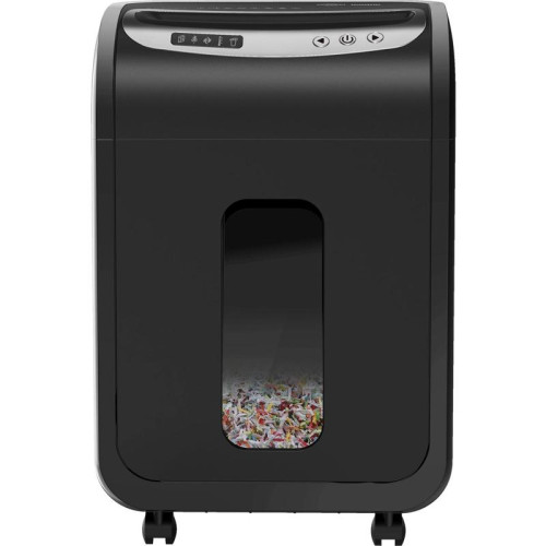 Шредер Cactus CS-SH-G6 черный/серебристый (секр.P-5) фрагменты 16лист. 30лтр. скрепки скобы пл.карты CD