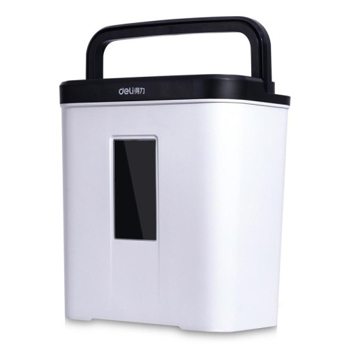 Шредер Deli E9939 (секр.P-4) фрагменты 5 лист. 12 л, скобы