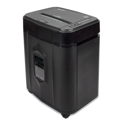 Уничтожитель документов ГЕЛЕОС АП20-4, DIN P-4 (4 ур-нь секр.), фрагмент 3,9х12мм, АВТОПОДАЧА 131 лист (70г/м2), пл.карты/скрепки/скобы, 20 литров