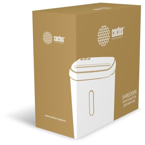 Шредер Cactus CS-SH-A1 (секр.Р-2) ленты 6. лист. 8 л