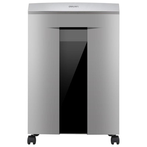 Шредер Deli 9958 серебристый с автоподачей (секр.P-4) фрагменты 10лист. 20лтр. скрепки скобы