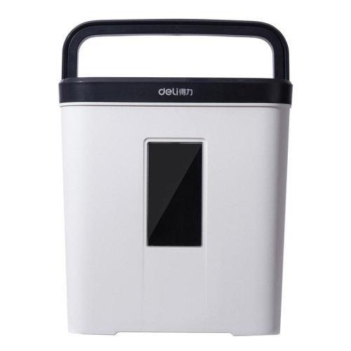 Шредер Deli E9939 (секр.P-4) фрагменты 5 лист. 12 л, скобы