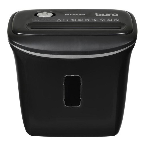 Шредер Buro Home BU-S506C (секр.P-4) фрагменты 5 лист. 12 л, пл.карты