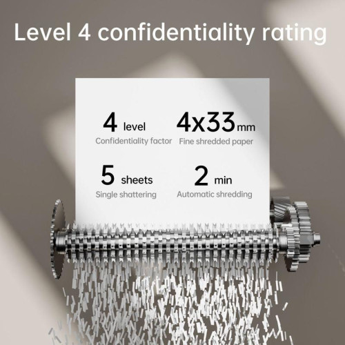 Шредер Deli ET014 с автоподачей (секр.P-4) фрагменты 5 лист. 10 л, пл.карты