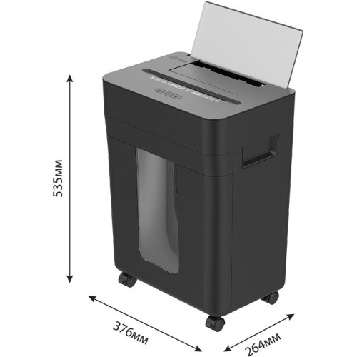 Шредер Cactus CS-SH-D8 с автоподачей (секр.P-4) фрагменты 150лист. 24лтр. скобы пл.карты