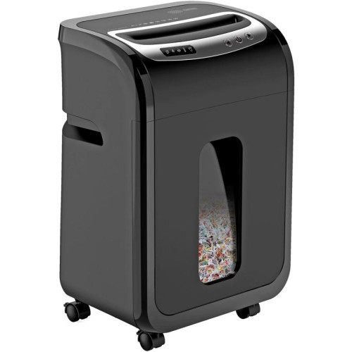 Шредер Cactus CS-SH-G6 черный/серебристый (секр.P-5) фрагменты 16лист. 30лтр. скрепки скобы пл.карты CD