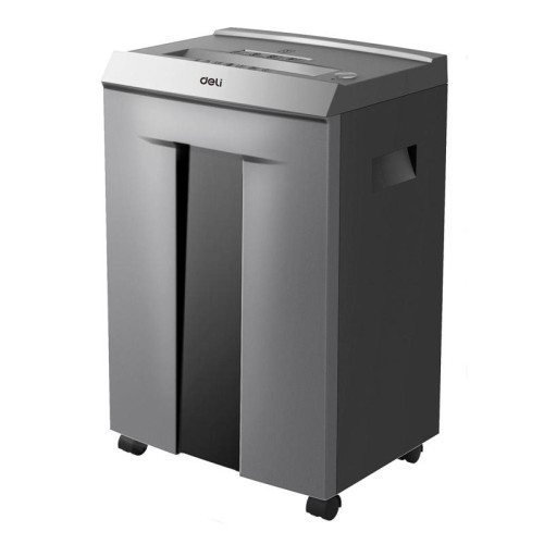Шредер Deli ET096 с автоподачей (секр.P-5) фрагменты 16 лист. 30 л, скрепки/скобы/пл.карты/CD