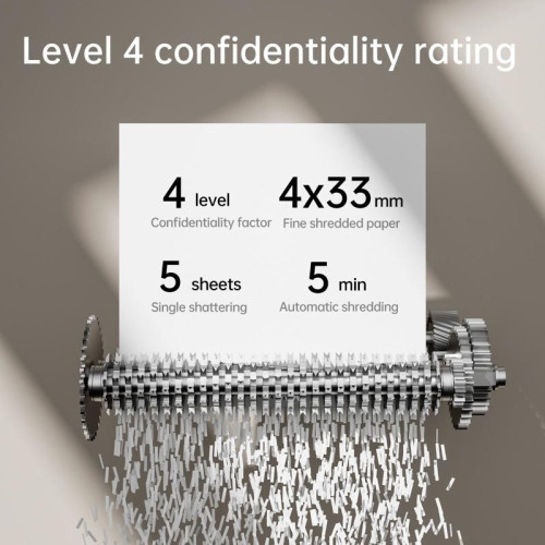 Шредер Deli ET015 с автоподачей (секр.P-4) фрагменты 5 лист. 10 л, пл.карты