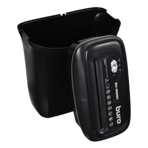 Шредер Buro Home BU-S506C (секр.P-4) фрагменты 5 лист. 12 л, пл.карты