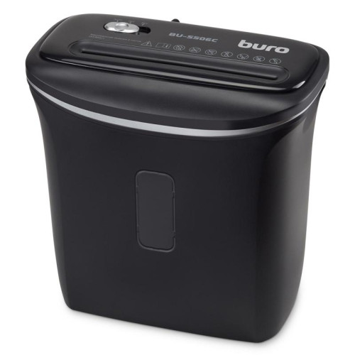 Шредер Buro Home BU-S506C (секр.P-4) фрагменты 5 лист. 12 л, пл.карты