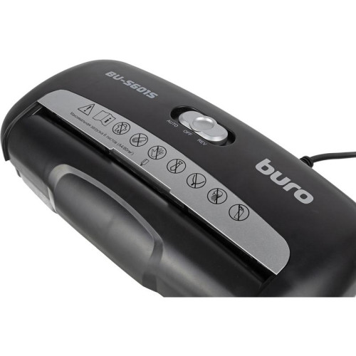 Шредер Buro Home BU-S601S (секр.Р-1) ленты 6 лист. 10 л, пл.карты