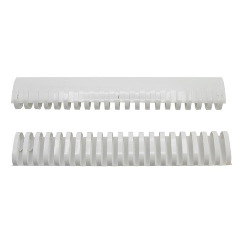 Пружины для переплета пластиковые Silwerhof d=45мм 341-410лист A4 белый (50шт) Daily