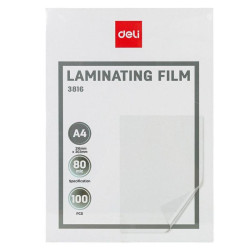 Плёнка для ламинирования Deli Size: A4Thickness: 80mic