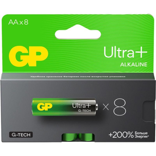 Батарея GP Ultra Plus Alkaline 15AUPA21-2CRB8 AA (8шт) блистер