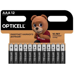 Батарея Opticell Basic LR03 AAA (12шт) блистер
