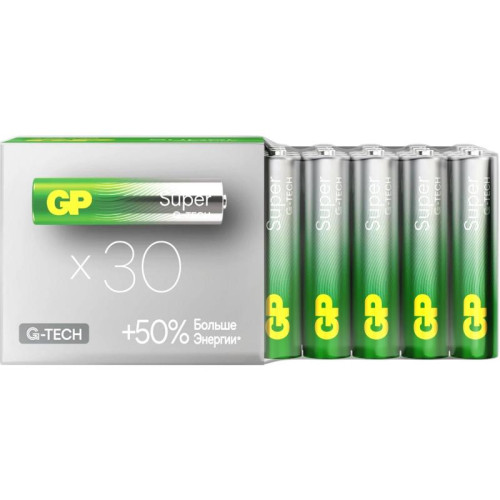 Батарея GP Super Alkaline 24AA21-2CRSWC30 AAA (30шт) спайка