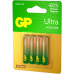Батарея GP Ultra Alkaline 24AUA21-2CRSBC4 AAA (4шт) блистер