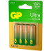 Батарея GP Ultra Alkaline 15AUA21-2CRSBC4 AA (4шт) блистер Батарея GP Ultra Alkaline 15AUA21-2CRSBC4 AA (4шт) блистер