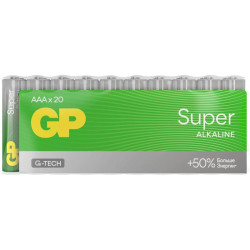 Батарея GP Super Alkaline 24AA21-2CRSWC20 AAA (20шт) спайка
