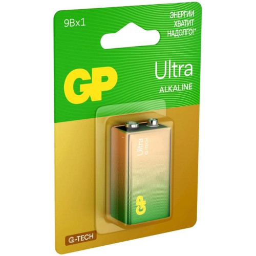 Батарея GP Ultra Alkaline 1604AUA21-5CRSBC1 9V (1шт) блистер