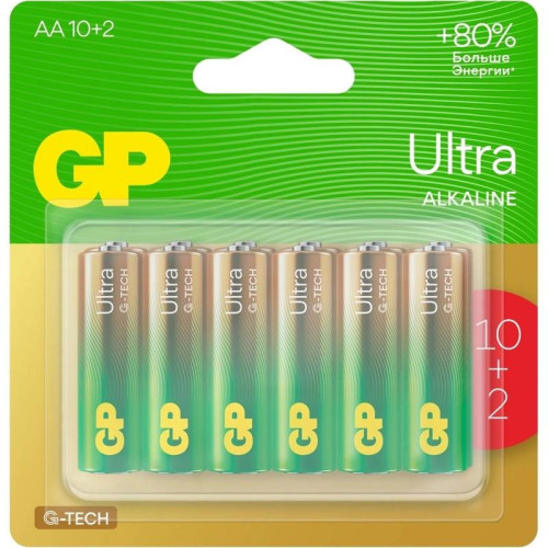 Батарея GP Ultra 15AUA21-2CRSBC12 AA (12шт) блистер