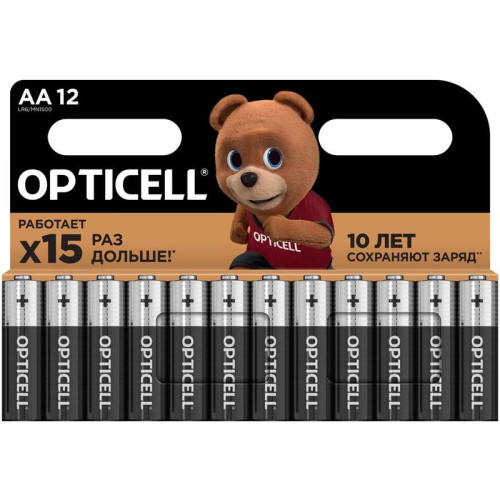 Батарея Opticell Basic LR6 AA (12шт) блистер