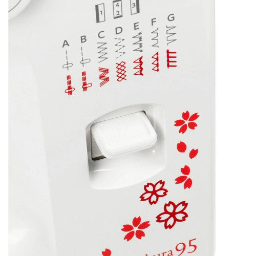 Швейная машина/ Швейная машина Janome Sakura 95 белый/цветы