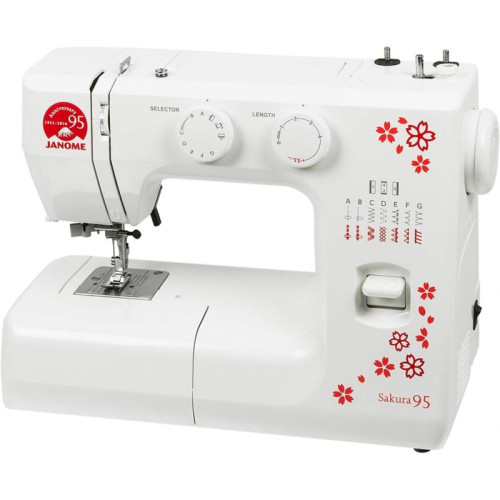 Швейная машина/ Швейная машина Janome Sakura 95 белый/цветы