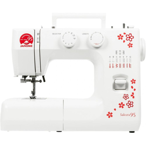 Швейная машина/ Швейная машина Janome Sakura 95 белый/цветы