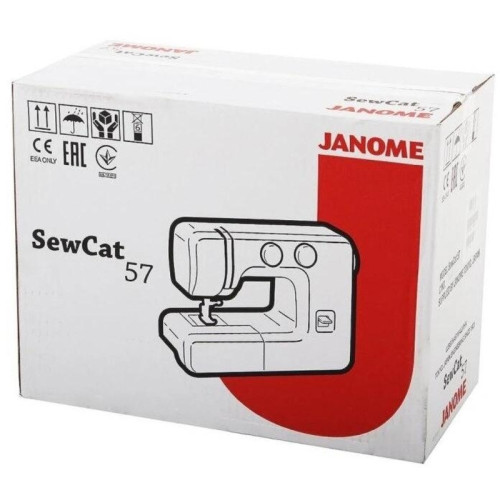 Швейная машина/ Швейная машина Janome Sew Cat 57 белый/рисунок