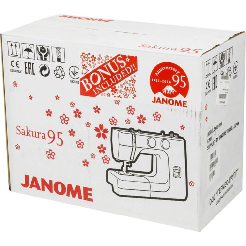 Швейная машина/ Швейная машина Janome Sakura 95 белый/цветы