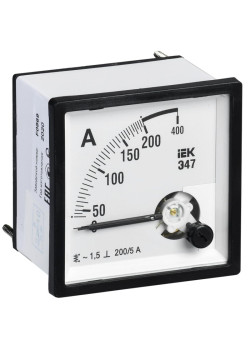 Амперметр Э47 200/5А кл. точн. 1,5 72х72мм