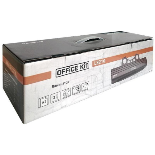 Ламинатор Office Kit L3210 A3 (80-125мкм) 30см/мин (2вал.) лам.фото Ламинатор Office Kit L3210 A3 (80-125мкм) 30см/мин (2вал.) лам.фото