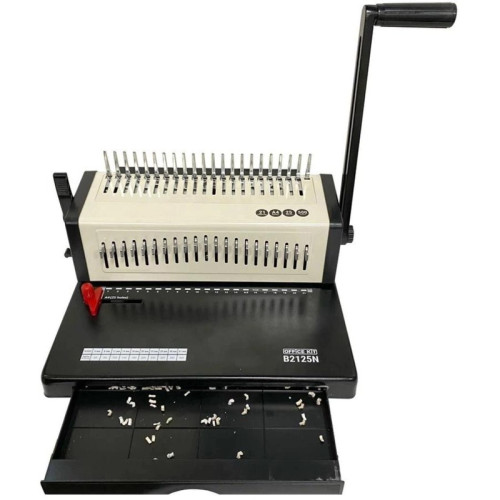Переплетчик Office Kit B2125N A4/перф.23л.сшив/макс.500л./пластик.пруж. (4.5-51мм) Переплетчик Office Kit B2125N A4/перф.23л.сшив/макс.500л./пластик.пруж. (4.5-51мм)