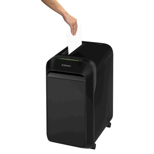 Шредер Fellowes PowerShred LX220 (секр.P-4) перекрестный 20 лист. 30 л, скрепки/скобы/пл.карты