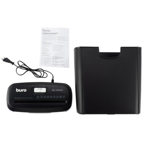 Шредер Buro Home BU-S606S (секр.Р-2) ленты 6 лист. 11 л, пл.карты