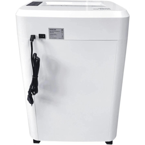 Шредер Office Kit S210N 3,9x38 белый (секр.P-4) фрагменты 16лист. 35лтр. скрепки скобы пл.карты CD