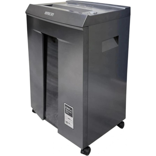 Шредер Office Kit S300 0,8x5 черный (секр.P-7) фрагменты 8лист. 33лтр. пл.карты CD