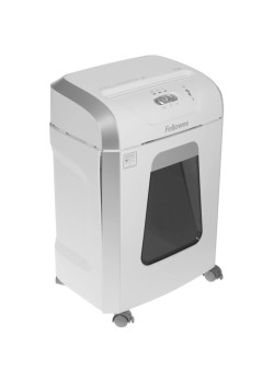 Шредер Fellowes PowerShred 15С белый (секр.P-4) фрагменты 15лист. 19лтр. скрепки скобы пл.карты